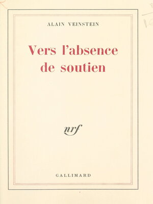 cover image of Vers l'absence de soutien